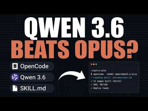 OpenCode + Qwen 3.6 PRO + Skills Just Changed EVERYTHING