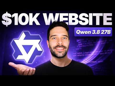 I Built a $10,000 Website with Qwen 3.8 27B — Here's How