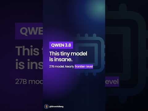 Qwen 3.8 27B Is Shockingly Good