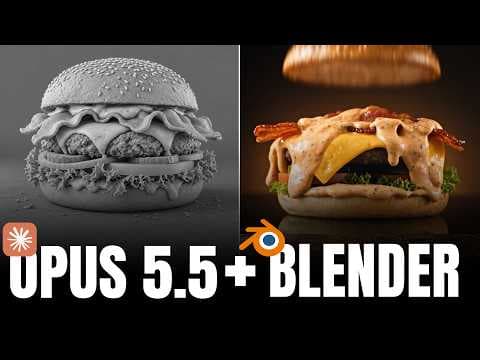 Create INSANE Scenes In Blender + Opus 5.5 + Higgsfield