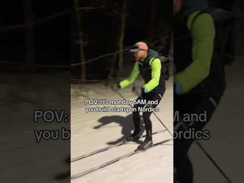 pov: heading to office to build a startup in the Nordics..