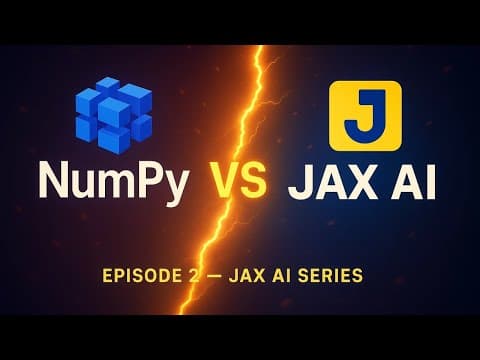 NumPy vs JAX AI: Which One is Faster & Smarter? | Episode 2 of JAX Series | Coding Hives