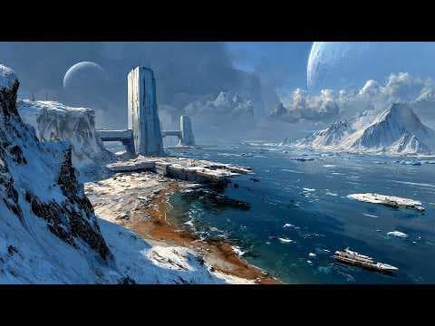 Snow Planets Driftspace — Deep Dark Space Ambient Music & Cinematic Sci-Fi Landscapes | 4K