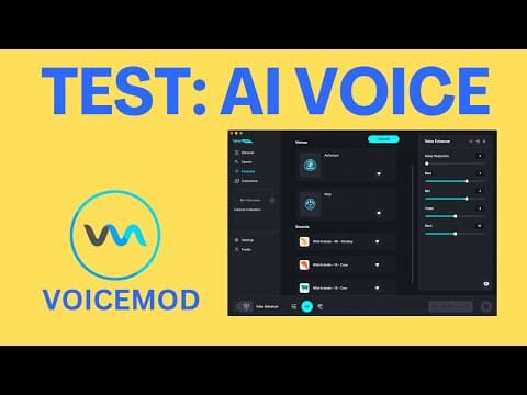 A quick test of Voicemod AI