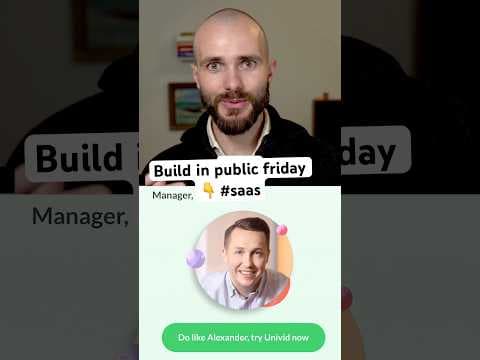 Building in public fridays #saas