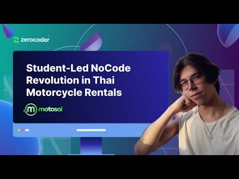 Motosai - The Project Led By Zerocoder's Student #buildinpublic #nocode #bubble #figma