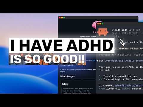 I-HAVE-ADHD Skill +  Claude,Codex,Deepseek: YOU'RE MISSING OUT without THIS SKILL!