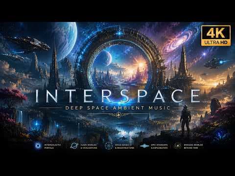 Interspace — Journey Through Intergalactic Portals & Deep Space Ambient Music | 4K