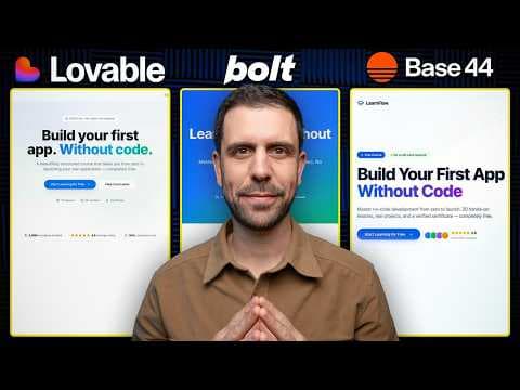 I Built the SAME App in Lovable vs Base44 vs Bolt: Which is Better?