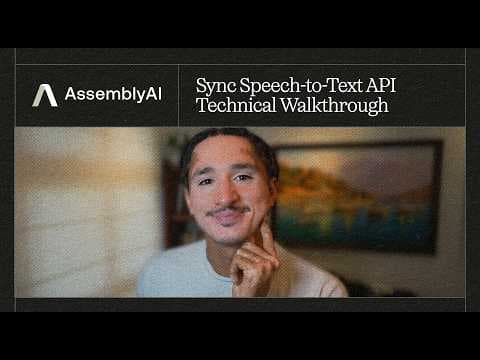 Sync Speech-to-Text API: Technical Walkthrough
