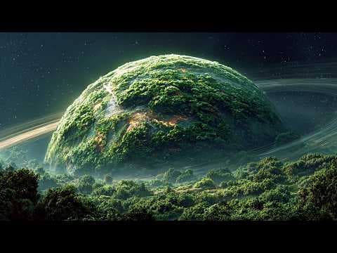 Hidden Forest Cosmic Planet | Atmospheric Ambient Music & Cinematic Alien Landscapes 4K