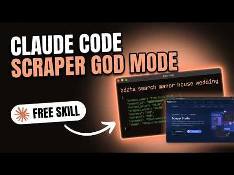 This New Claude Code Scraper Just Changed EVERYTHING (FREE SKILL)