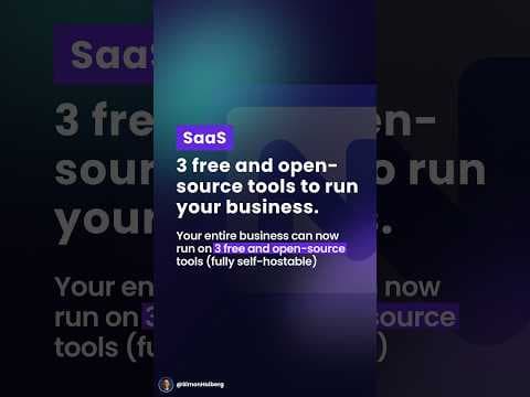 You can run your business on these 3 free and open-source tools