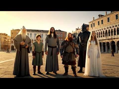 Lord of the Rings Crew Sings - Veo3 quick clip