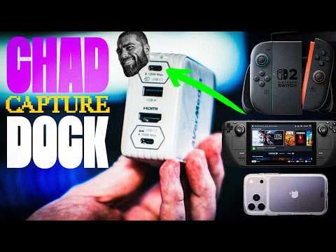 This dock charges 2 devices & CAPTURES your Switch 2, Steam Deck, iPhone & more!