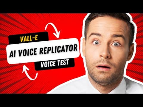 A 1 minute test of the Vall-E voice replicator (scary)