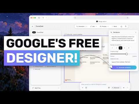 Google Stitch 2.0: The FREE AI Design Powerhouse by Google is CRAZY!