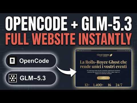 I Swapped Claude For GLM 5.3 + OpenCode. It Built THIS