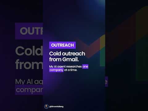 My AI Agent Does Cold Outreach From Gmail, One Company at a Time