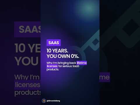 Why I’m Bringing One-Time SaaS Licenses Back