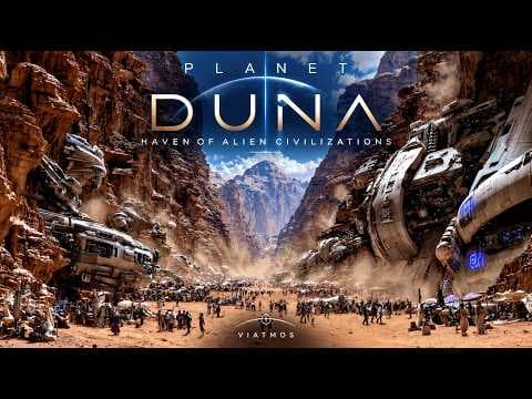 PLANET: DUNA | Haven of Alien Civilizations | Space Ambient Music | 4K