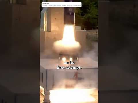 Skyroot Aerospace just launched Vikram-1 from ISRO’s Satish Dhawan Space Centre