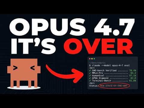 WE ARE COOKED: Claude Opus 4.7 JUST DROPPED AND IT'S INSANE
