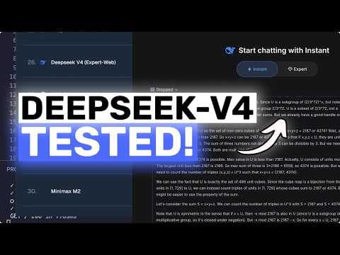Deepseek V4 (Fully Tested): I JUST GOT ACCESS & TESTED DEEPSEEK-V4!!
