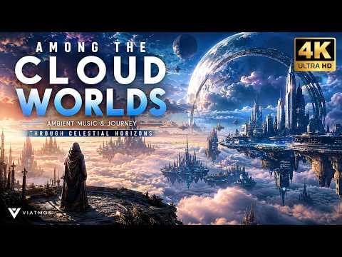Among the Cloud Worlds — Ambient Music & Journey Through Celestial Horizons | 4K
