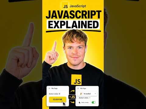 Javascript Explained in 36 seconds (for beginners)