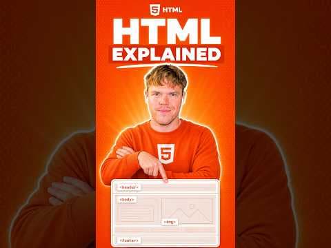 HTML Explained in 33 seconds (for beginners)