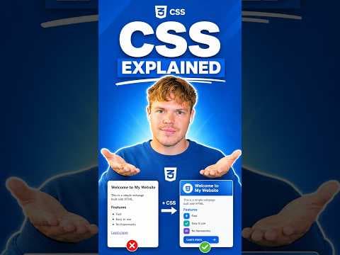 CSS Explained in 33 seconds (for beginners)