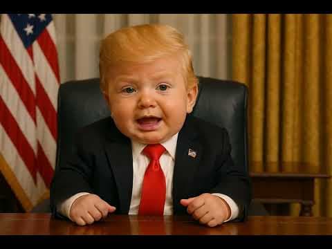 Baby Donald Trump talks jets