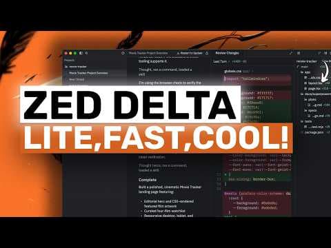Zed Delta (Fully Tested): The FASTEST,LIGHTEST & Git Alternative AI AGENT is ACTUALLY GOOD!