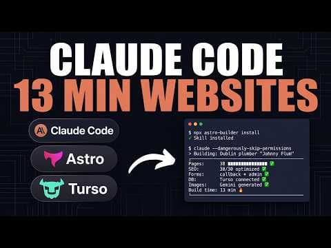 This Claude Code Skill Builds FULL Websites in 13 Minutes (FREE)