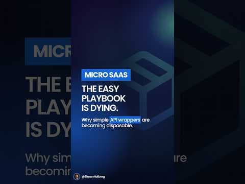 The Micro SaaS Playbook Is Dead (RIP)