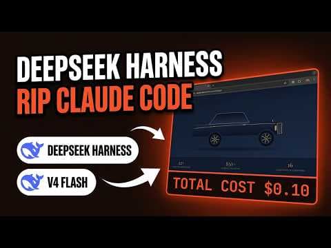 NEW DeepSeek Harness + V4 Flash = Full Site For $0.10 (INSANE)