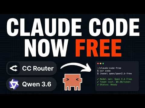 Claude Code + Qwen 3.6 Pro = COMPLETELY FREE APPS INSTANTLY